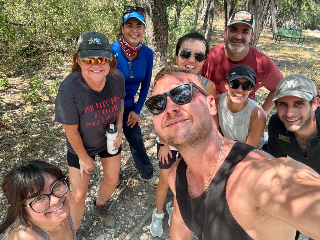 Austin Hikes and Fun group hike selfie