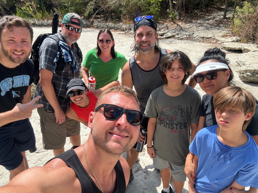 Austin Hikes and Fun group on the trail